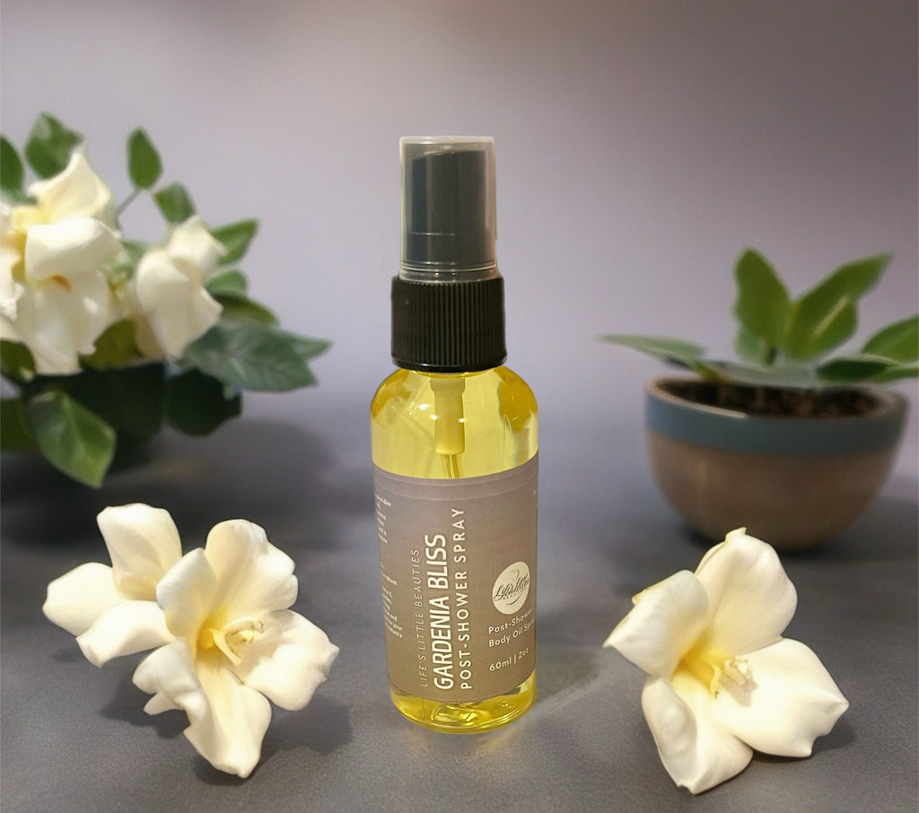 Gardenia Bliss Body Oil Spray: Floral Scent with Coconut & Vitamin E