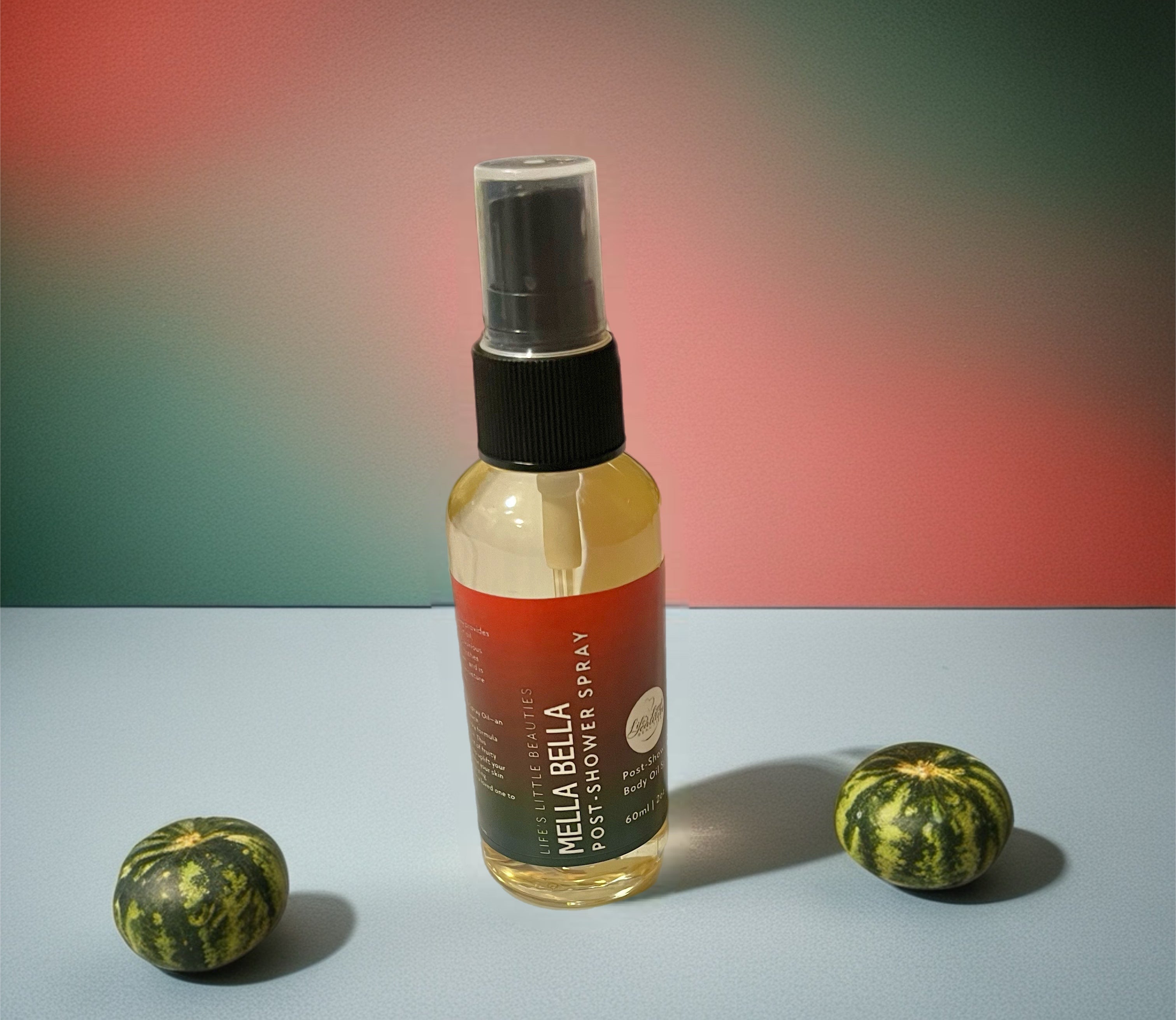 Fruity Body Oil Spray - Melon, Peach & Vanilla Scented Mist