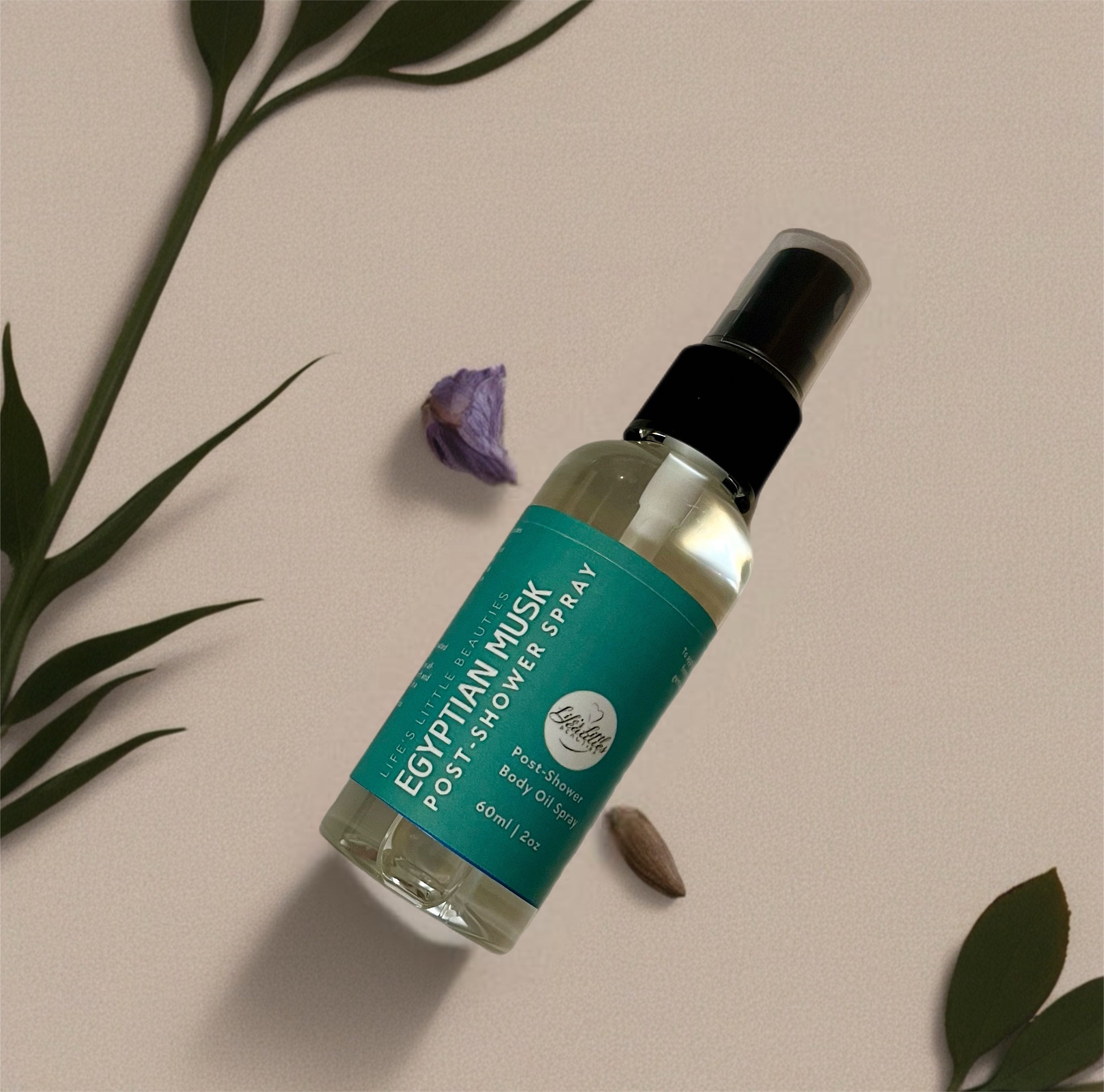 Body Oil Spray: Egyptian Musk Fragrance - Lightweight, Moisturizing