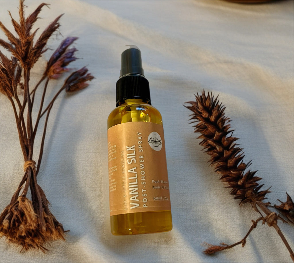 Vanilla Silk Body Oil: Hydrating Post-Shower Spray (60ml/2oz)