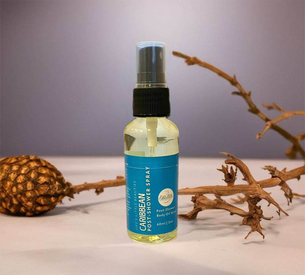 Tropical Body Oil Spray: Coconut and Vanilla Scent (60ml Bottle)