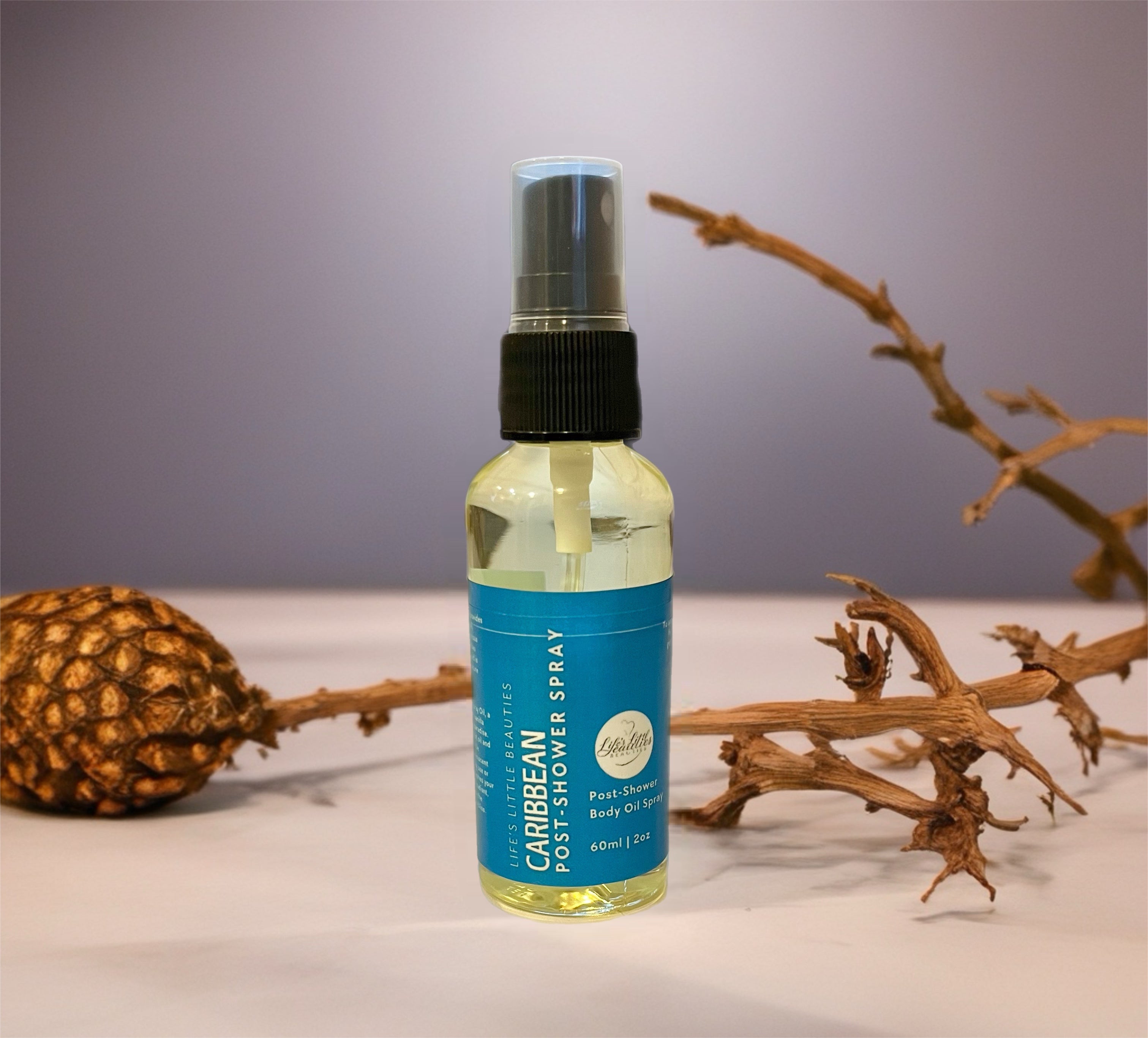 Tropical Body Oil Spray: Coconut and Vanilla Scent (60ml Bottle)