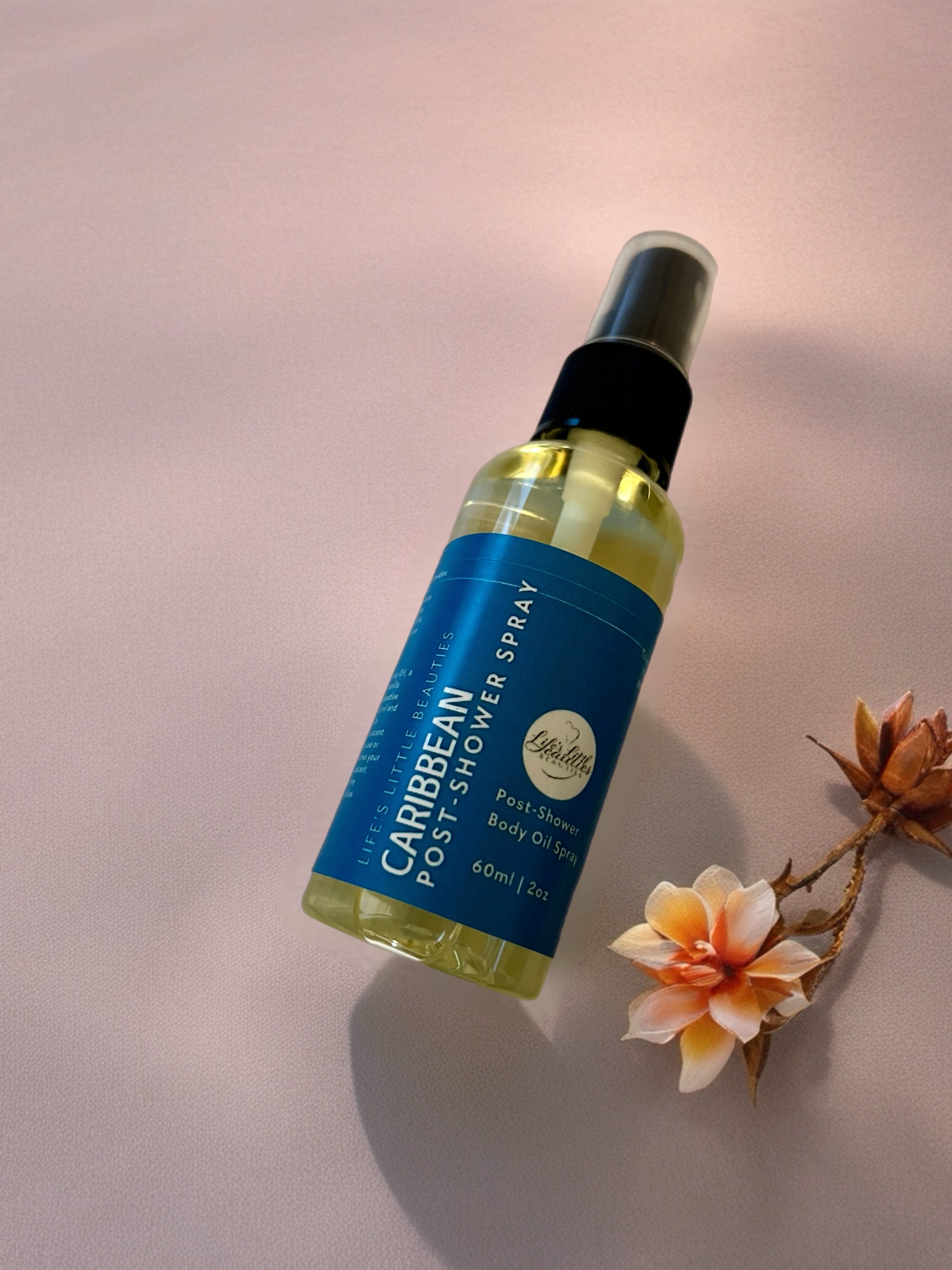 Tropical Body Oil Spray: Coconut and Vanilla Scent (60ml Bottle)