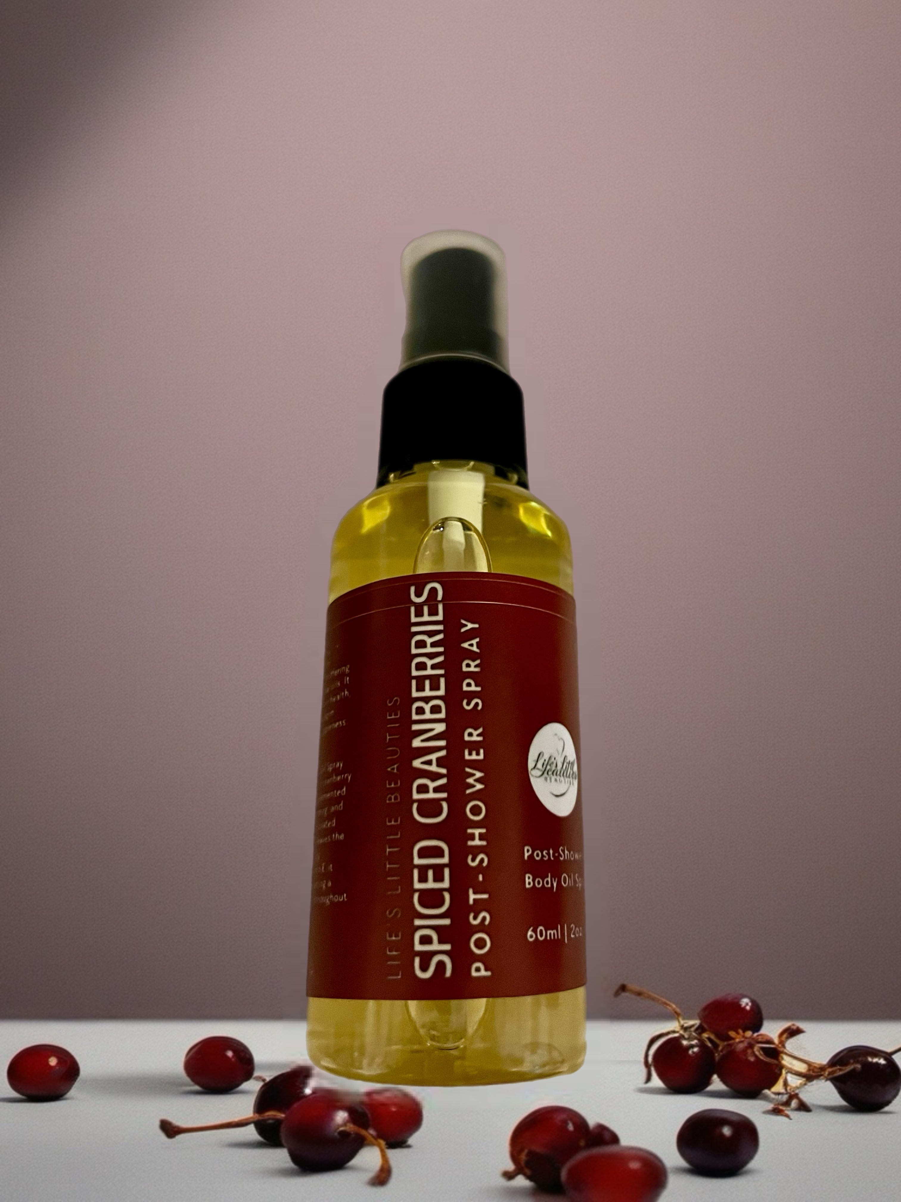 Spiced Cranberries Body Oil Spray - Hydrating with Warm Spice Notes
