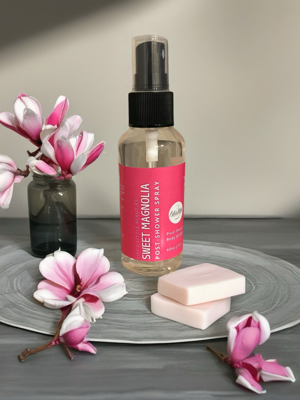 Body Oil Spray: Sweet Magnolia Citrus Floral Blend (2oz)