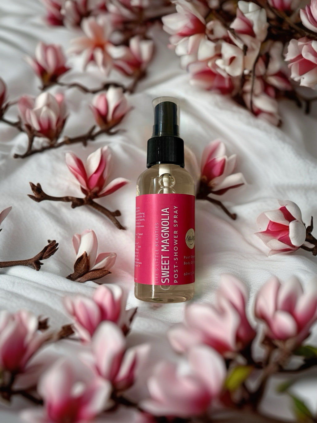 Body Oil Spray: Sweet Magnolia Citrus Floral Blend (2oz)