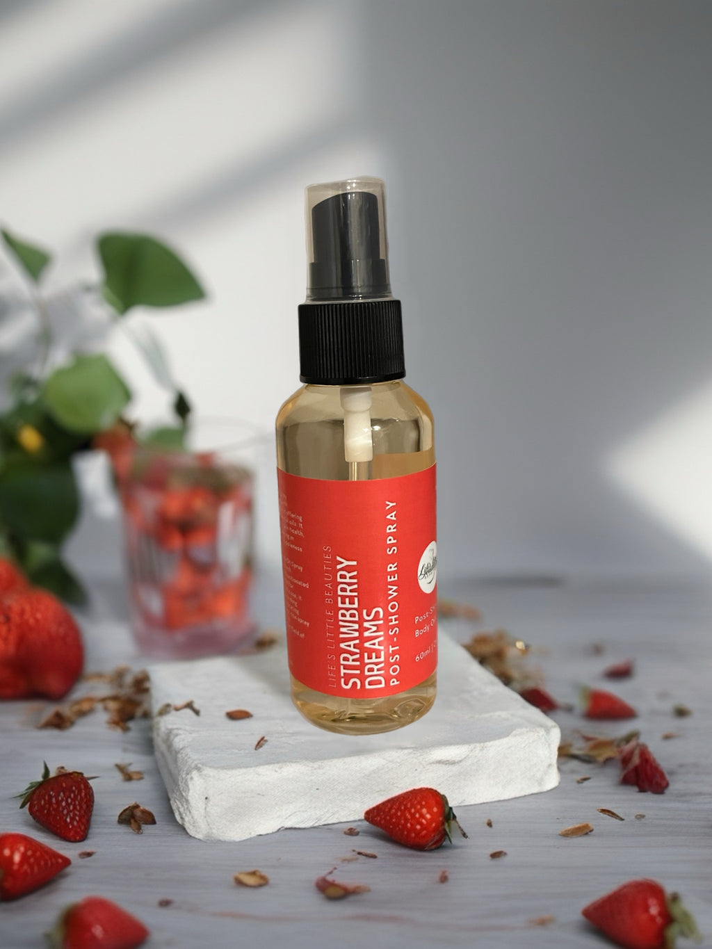 Strawberry Dreams Body Oil: Refreshing Skin Moisturizer (2oz Spray)