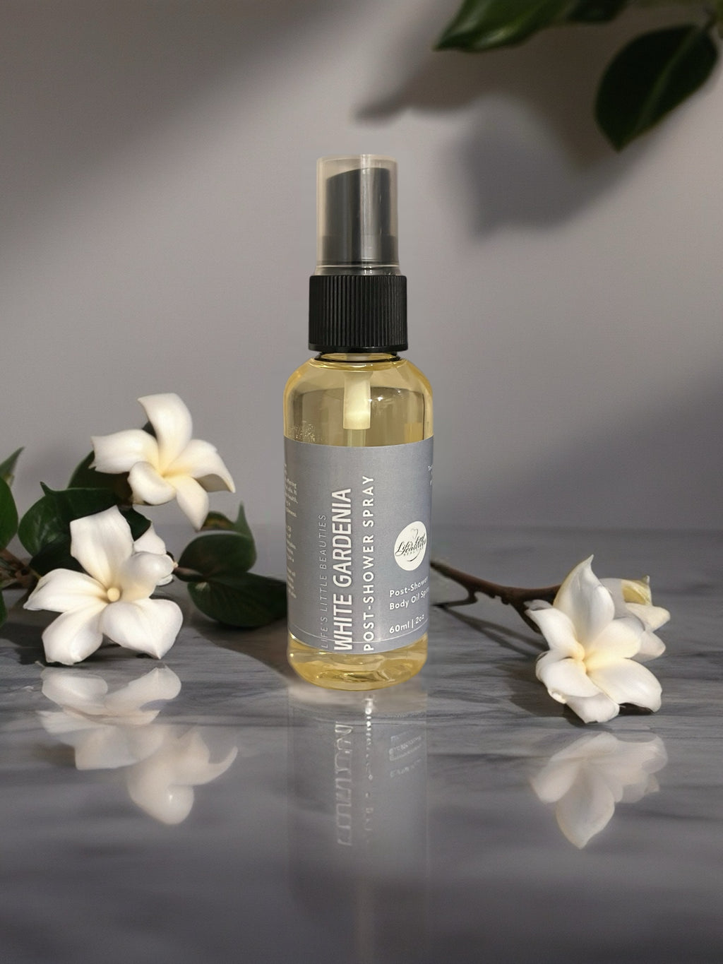 White Gardenia Body Oil Spray: Hydrating Post-Shower Mist