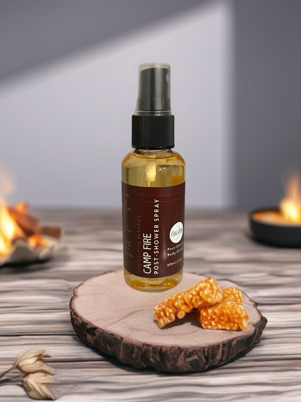 Campfire Body Oil Spray: Spiced Outdoors Scent (60ml/2oz)