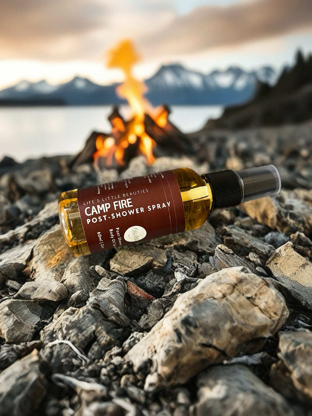 Campfire Body Oil Spray: Spiced Outdoors Scent (60ml/2oz)