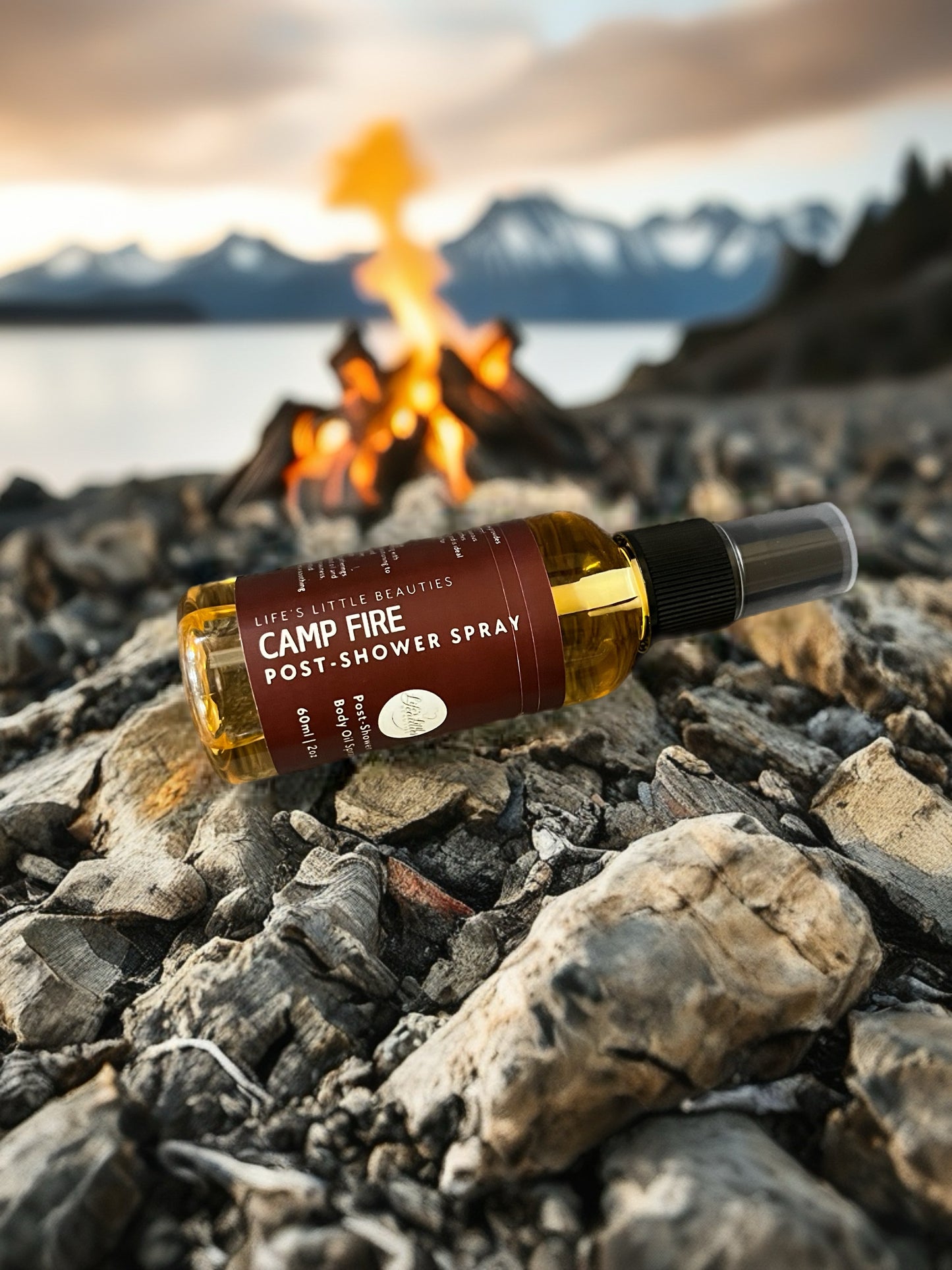 Post-Shower | Campfire Body Oil Spray - 60ml/2oz