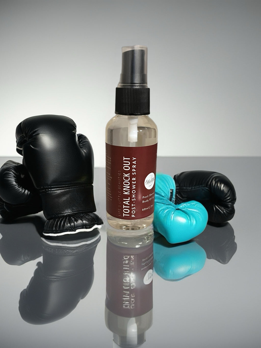 Total Knock Out Body Oil Spray: Spicy Woody Scent, Lightweight Hydration