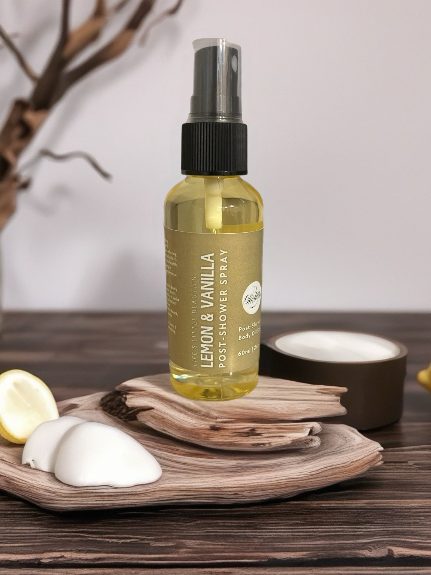 Post-Shower | Lemon & Vanilla Body Oil Spray - 60ml/2oz