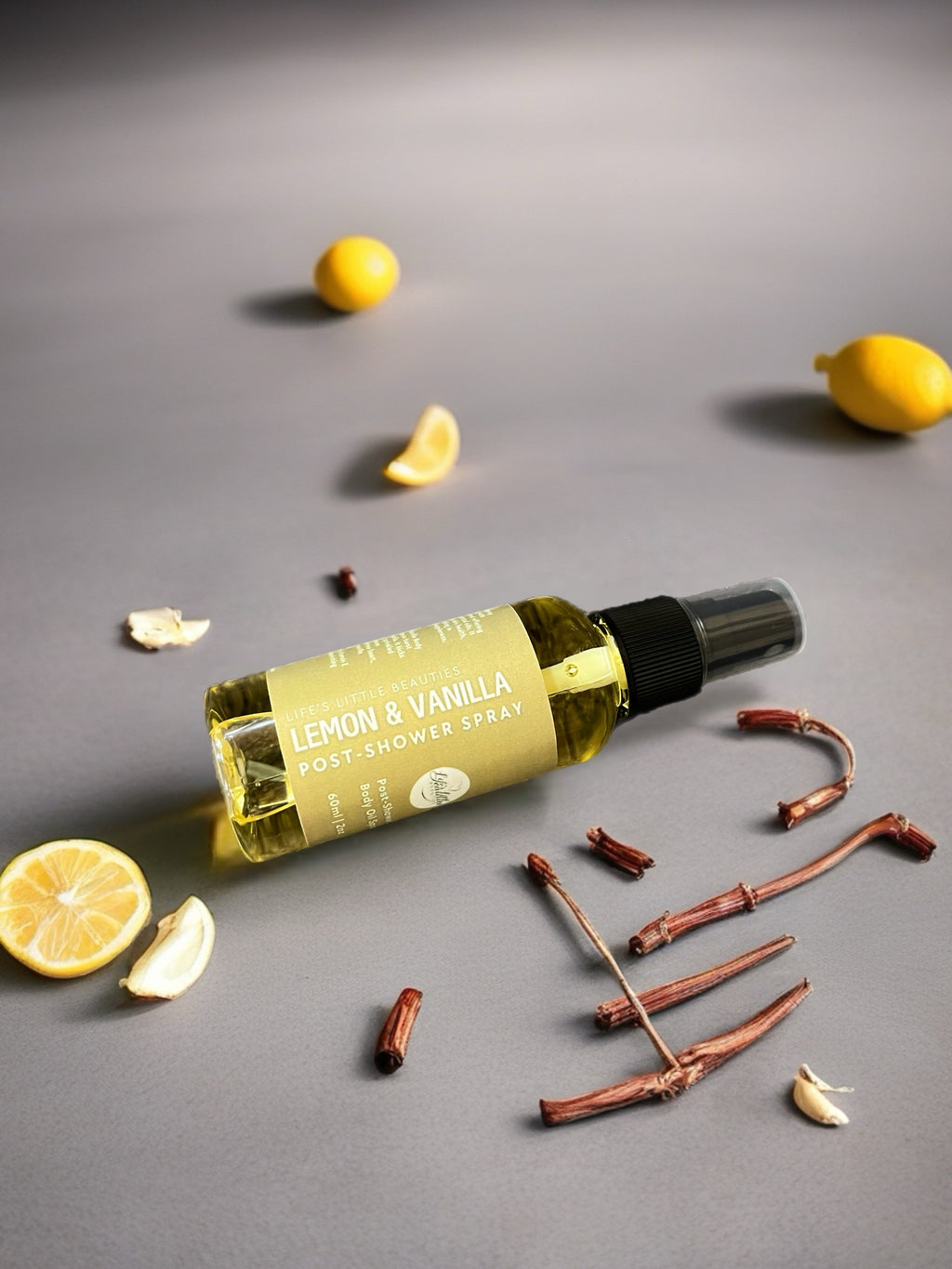 Post-Shower | Lemon & Vanilla Body Oil Spray - 60ml/2oz