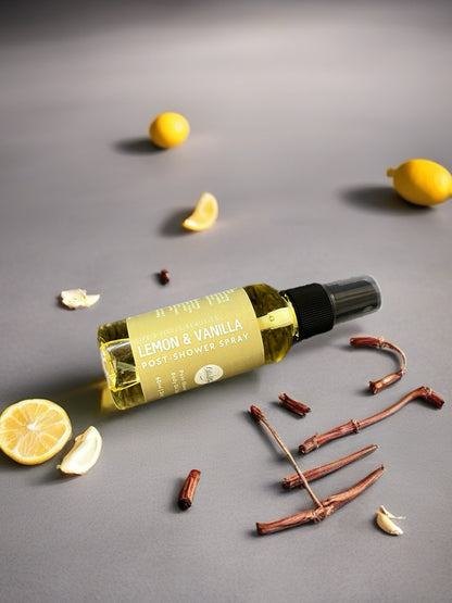 Post-Shower | Lemon & Vanilla Body Oil Spray - 60ml/2oz