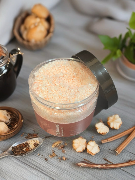 White Tea & Ginger Foaming Bath Salt | 10 Ounces
