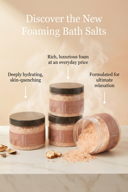 White Tea & Ginger Foaming Bath Salt | 10 Ounces