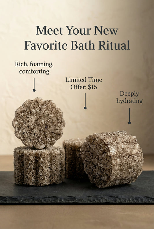 Cedar Leaf & Lavender Foaming Bath Salts Fizzers - 4Pack