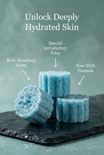 Ocean Mist Foaming Bath Salts Fizzers - 4Pack