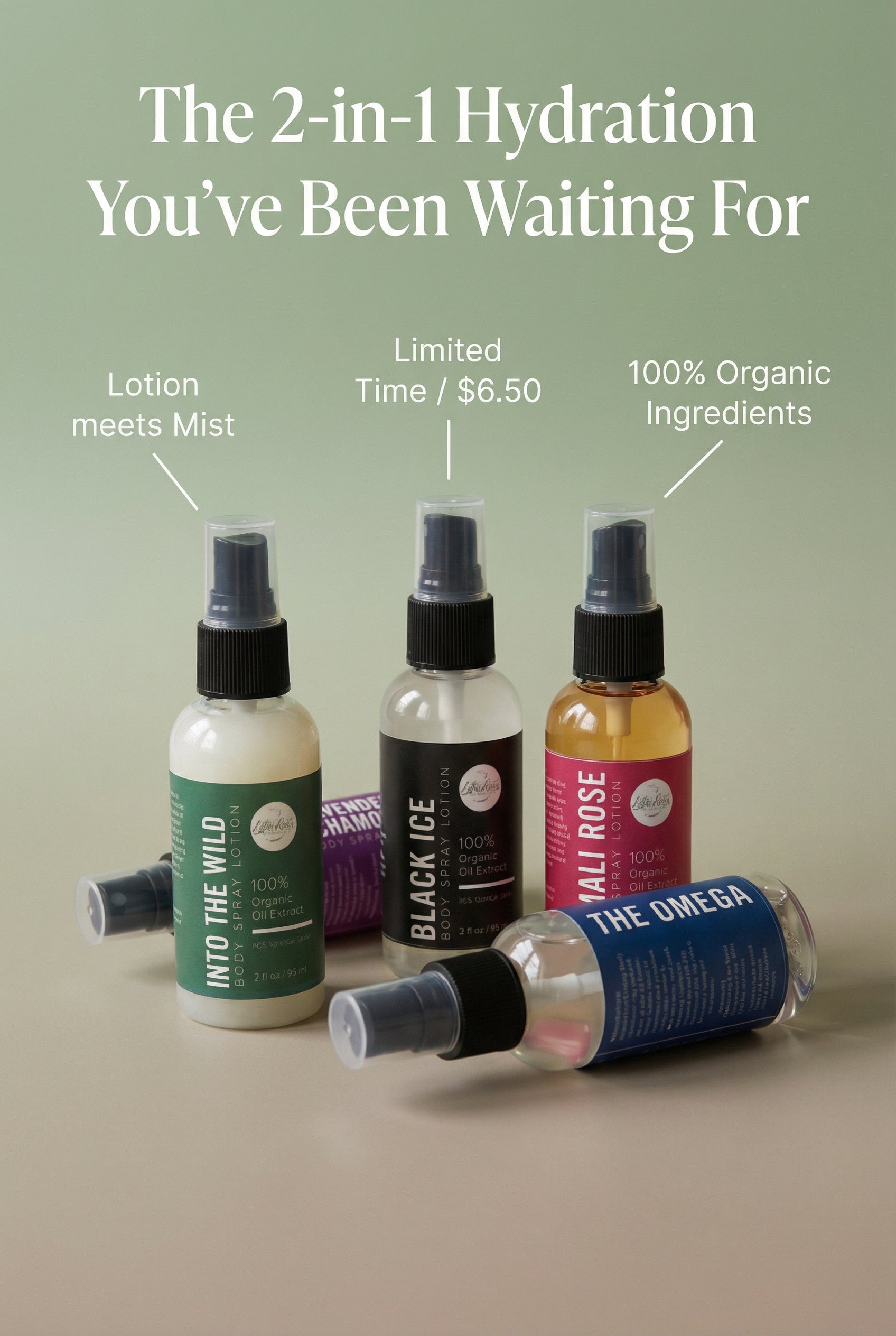 Black Ice Moisturizing Body Spray - 60ml | 2oz