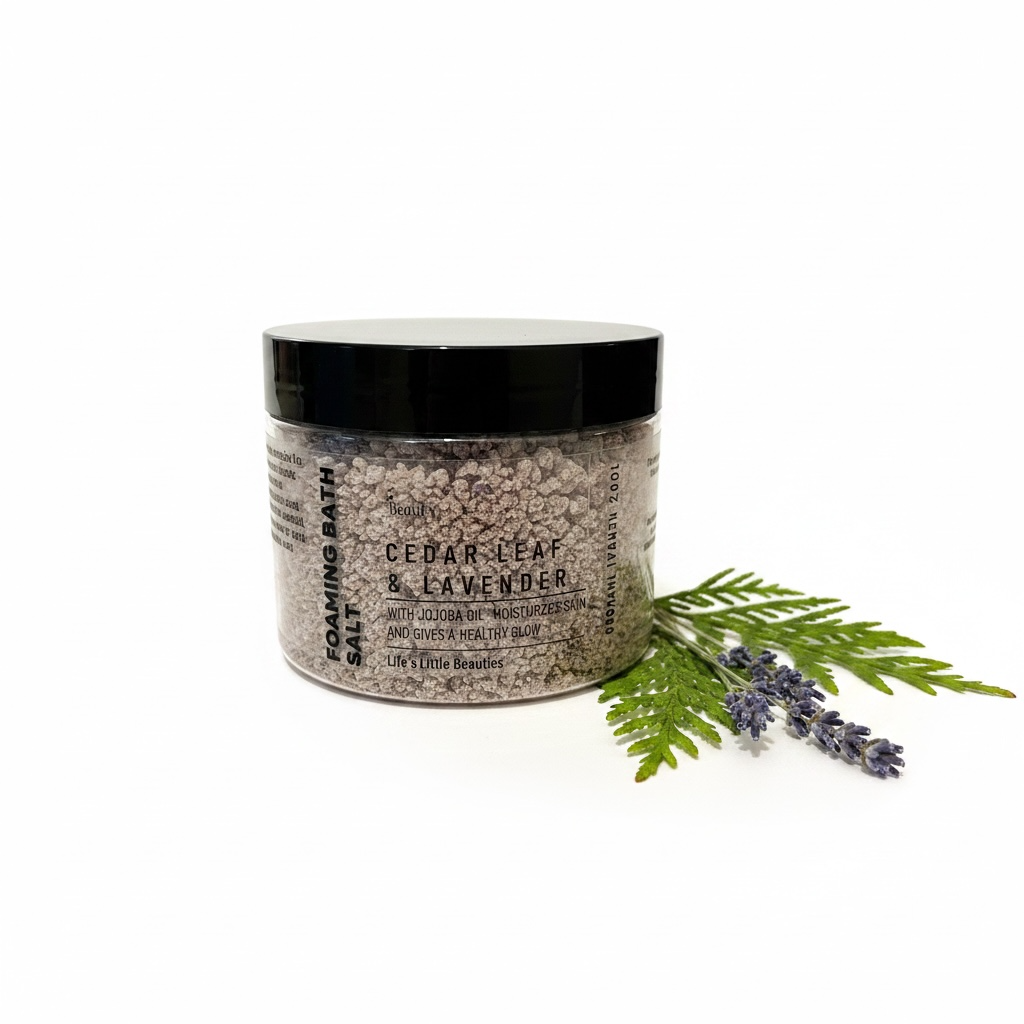Cedar Leaf & Lavender Foaming Bath Salts | 10 Ounces