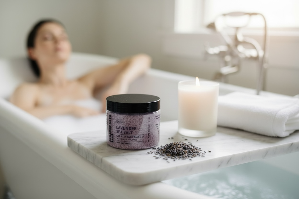 Lavender Flowers Foaming Bath Salts | 10 Ounces