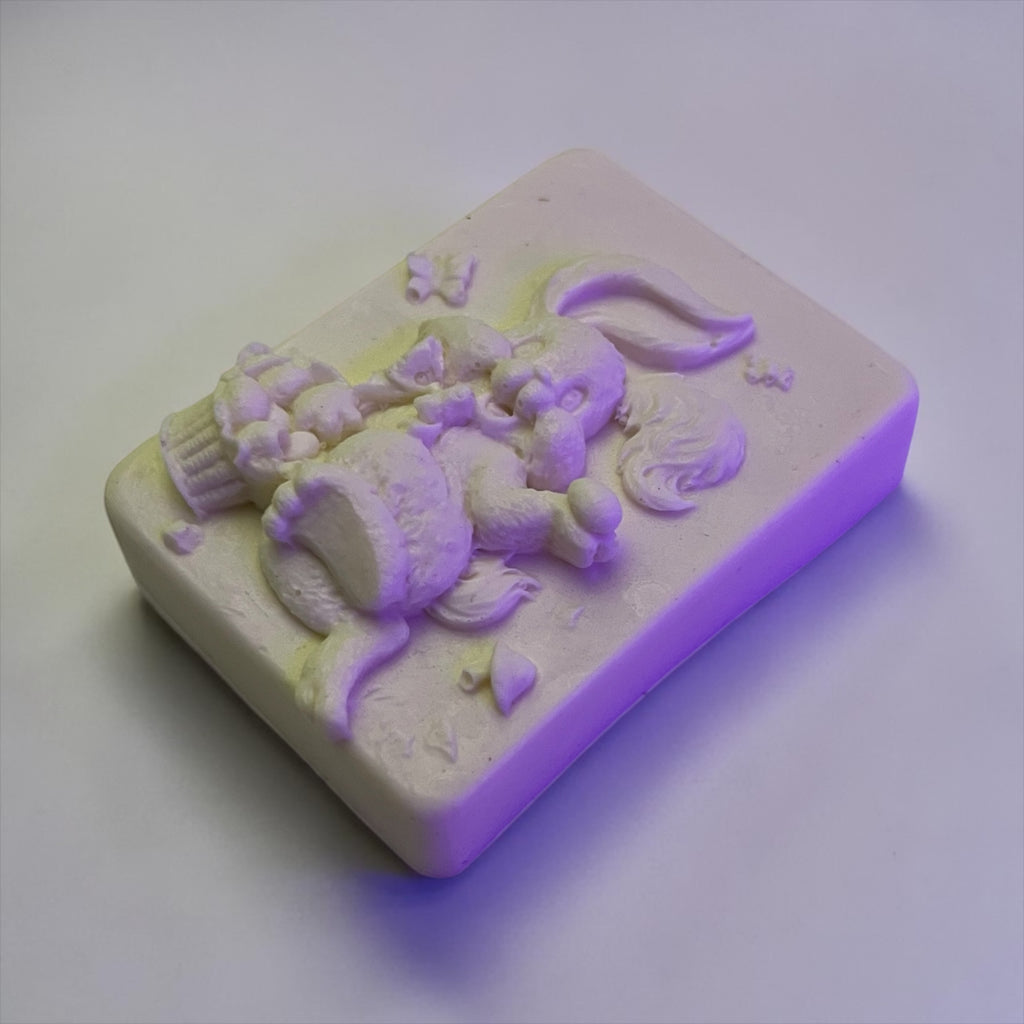 Easter Bunny Soap Bar - Vanilla Sandalwood Scent with Goat Milk