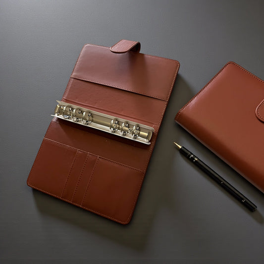 Brown A6 PU Leather Binders