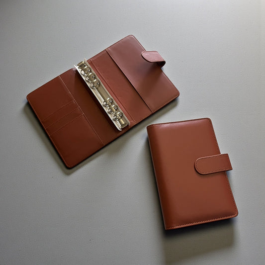 Brown A6 PU Leather Binders