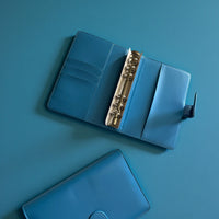 Sky Blue A6 PU Leather Binders