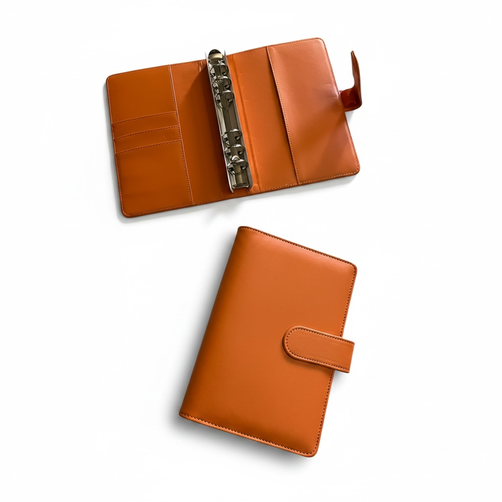 Orange A6 PU Leather Binders