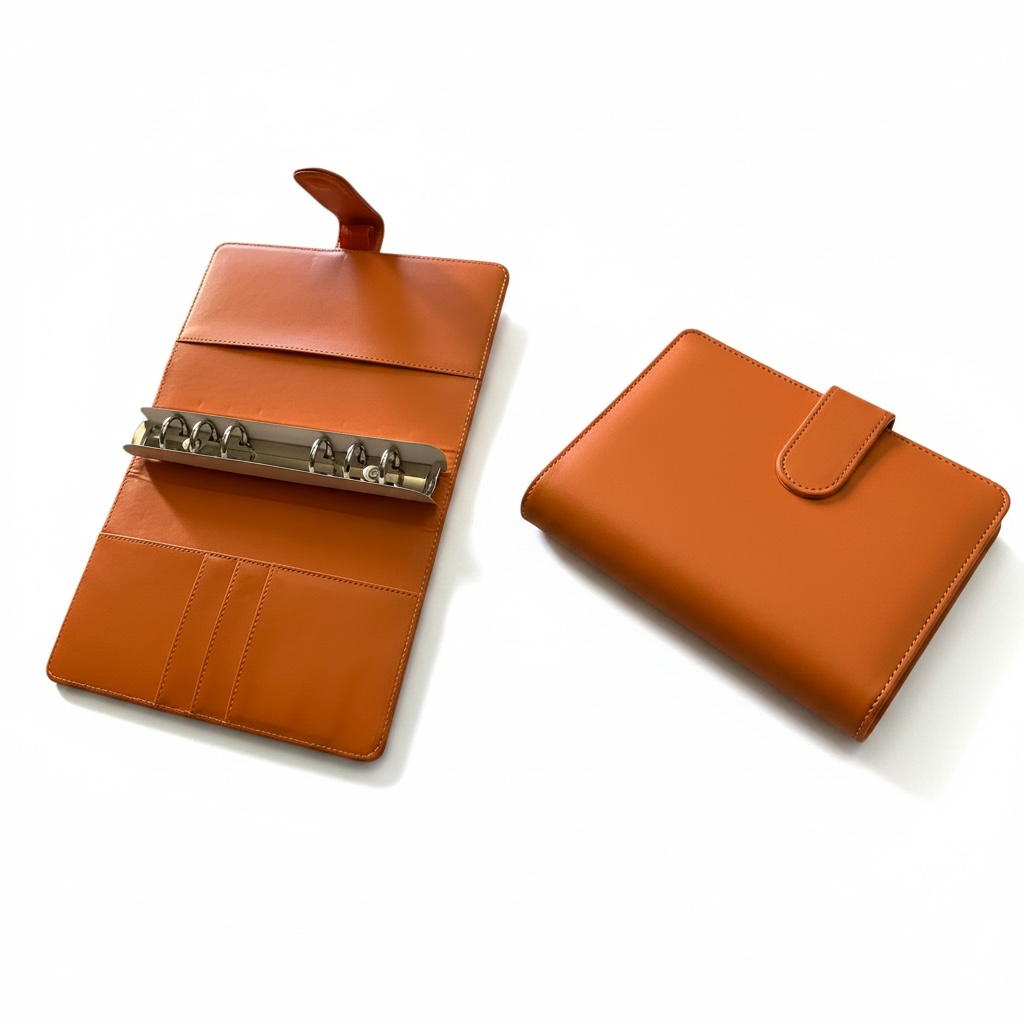 Orange A6 PU Leather Binders