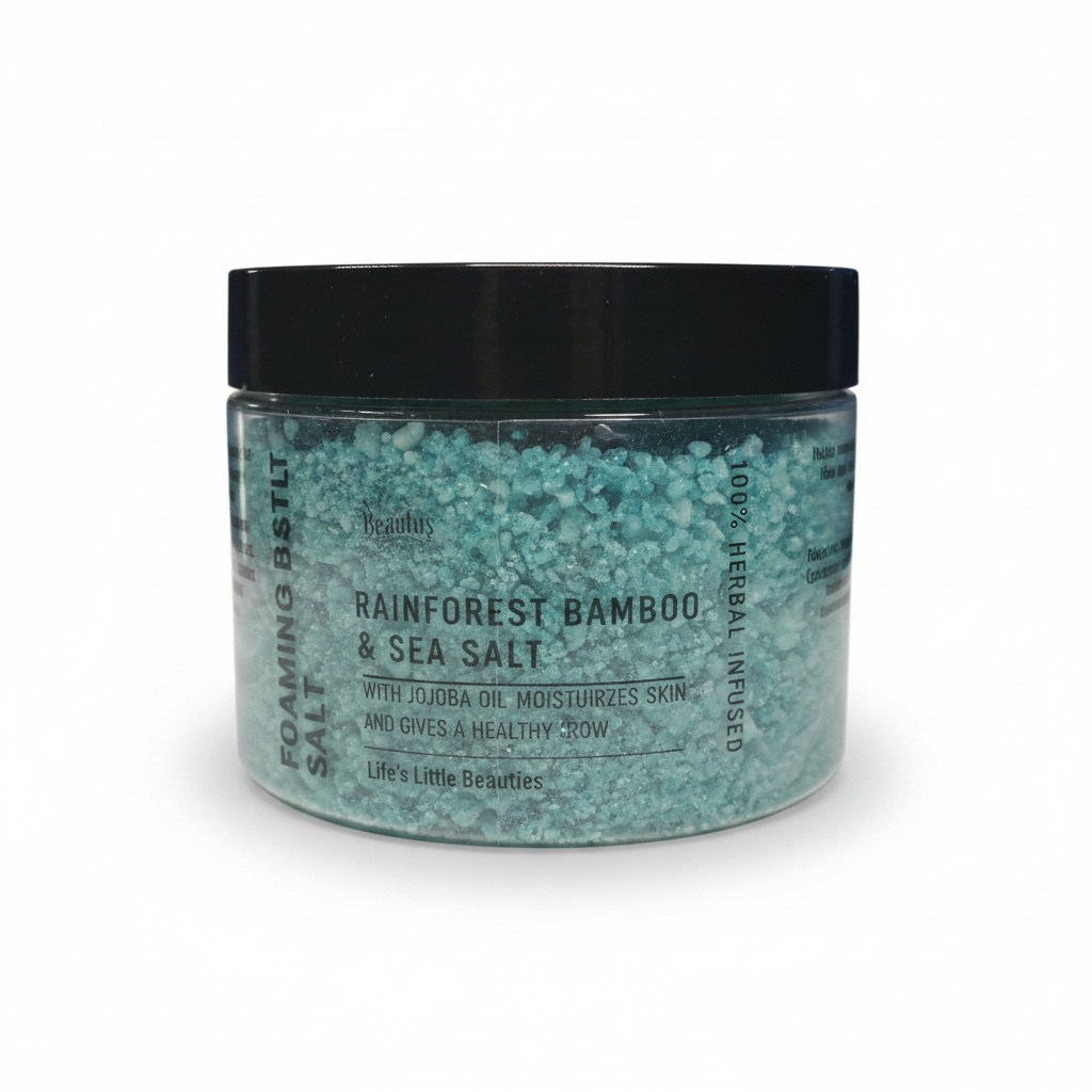 Rainforest Bamboo
& Sea Salt
 Foaming Bath Salts | 10 Ounces
