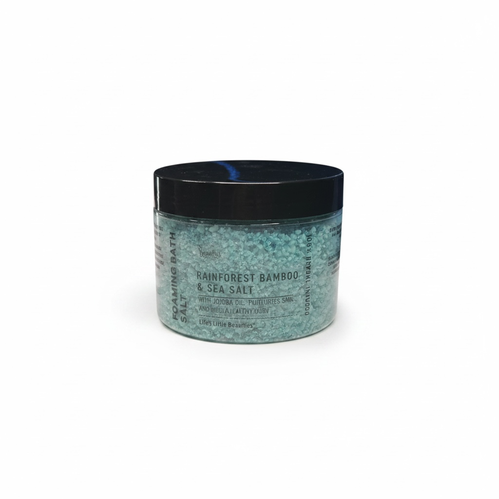 Rainforest Bamboo
& Sea Salt
 Foaming Bath Salts | 10 Ounces