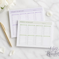 Handcrafted Weekly To-Do & Habit Tracker