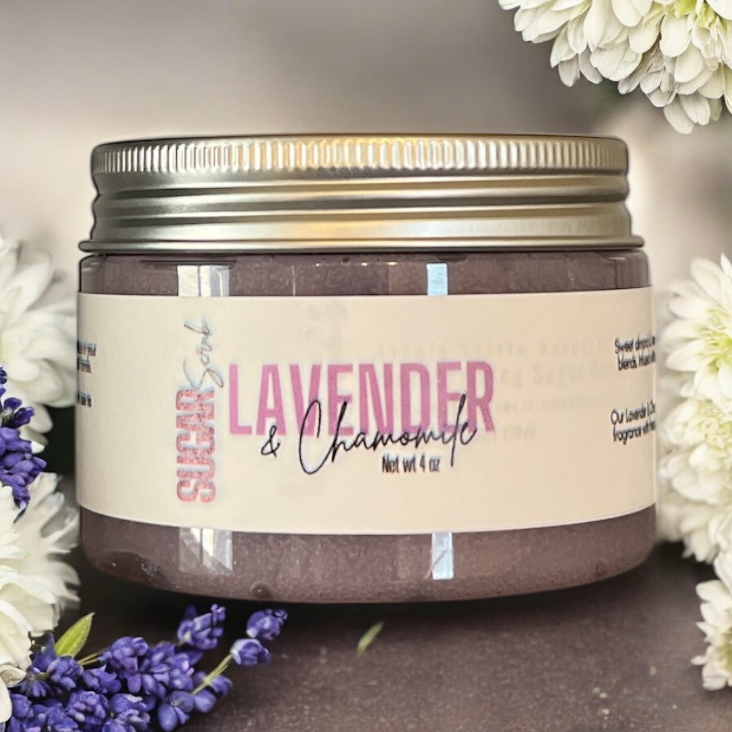 Lavender & Chamomile Sugar Scrub 4oz - New Formula