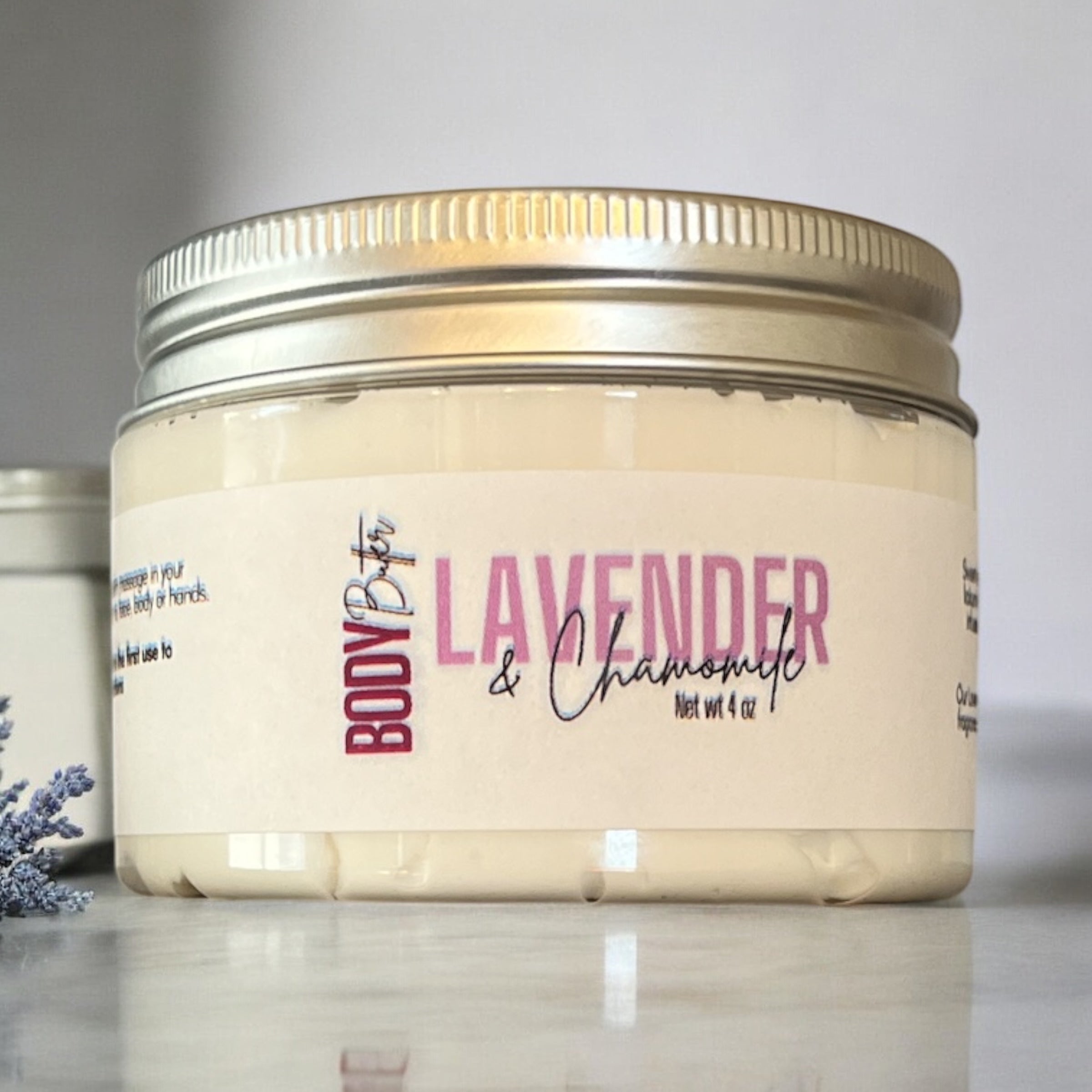 Lavender & Chamomile Body Cream 4oz - New Formula