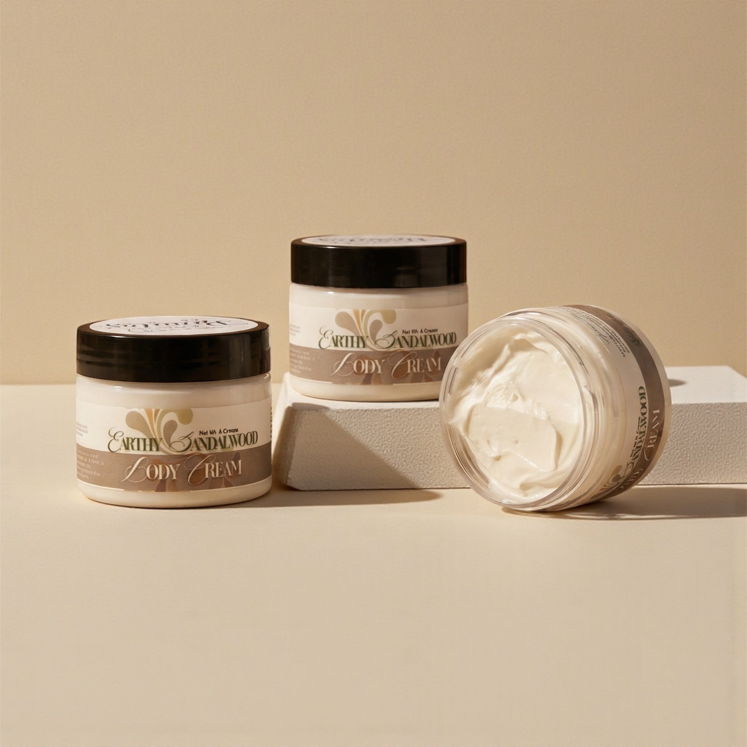 Earthy Sandalwood Body Cream 4oz- New Formula