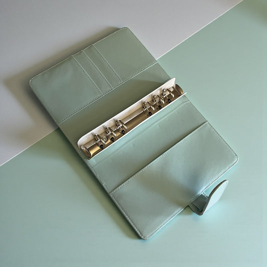 Light Blue A6 PU Leather Binders