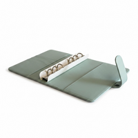 Light Blue A6 PU Leather Binders