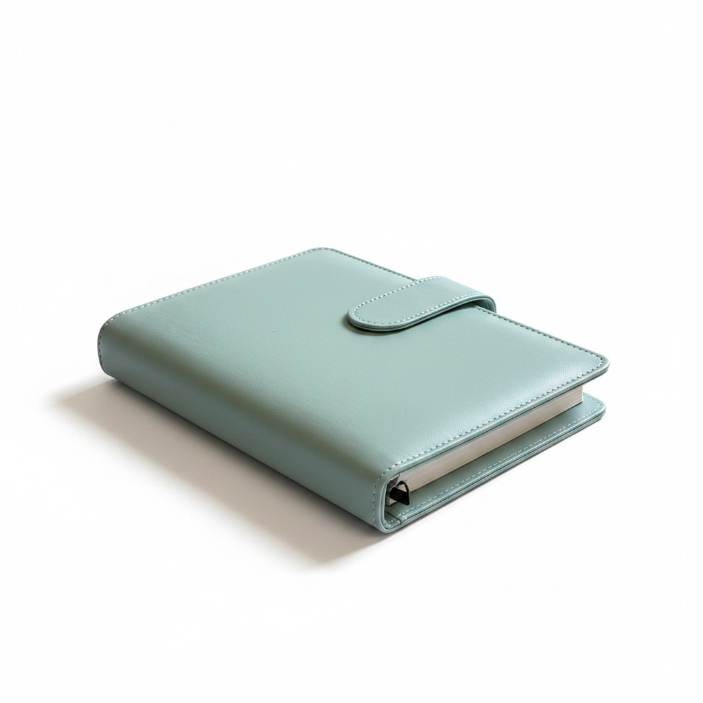 Light Blue A6 PU Leather Binders