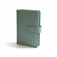 Light Blue A6 PU Leather Binders