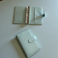 Light Blue A6 PU Leather Binders