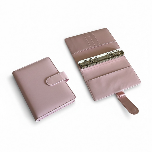 Light Pink A6 PU Leather Binders