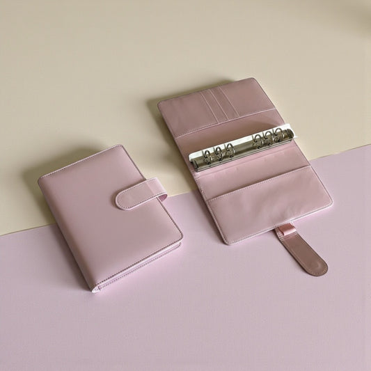 Light Pink A6 PU Leather Binders