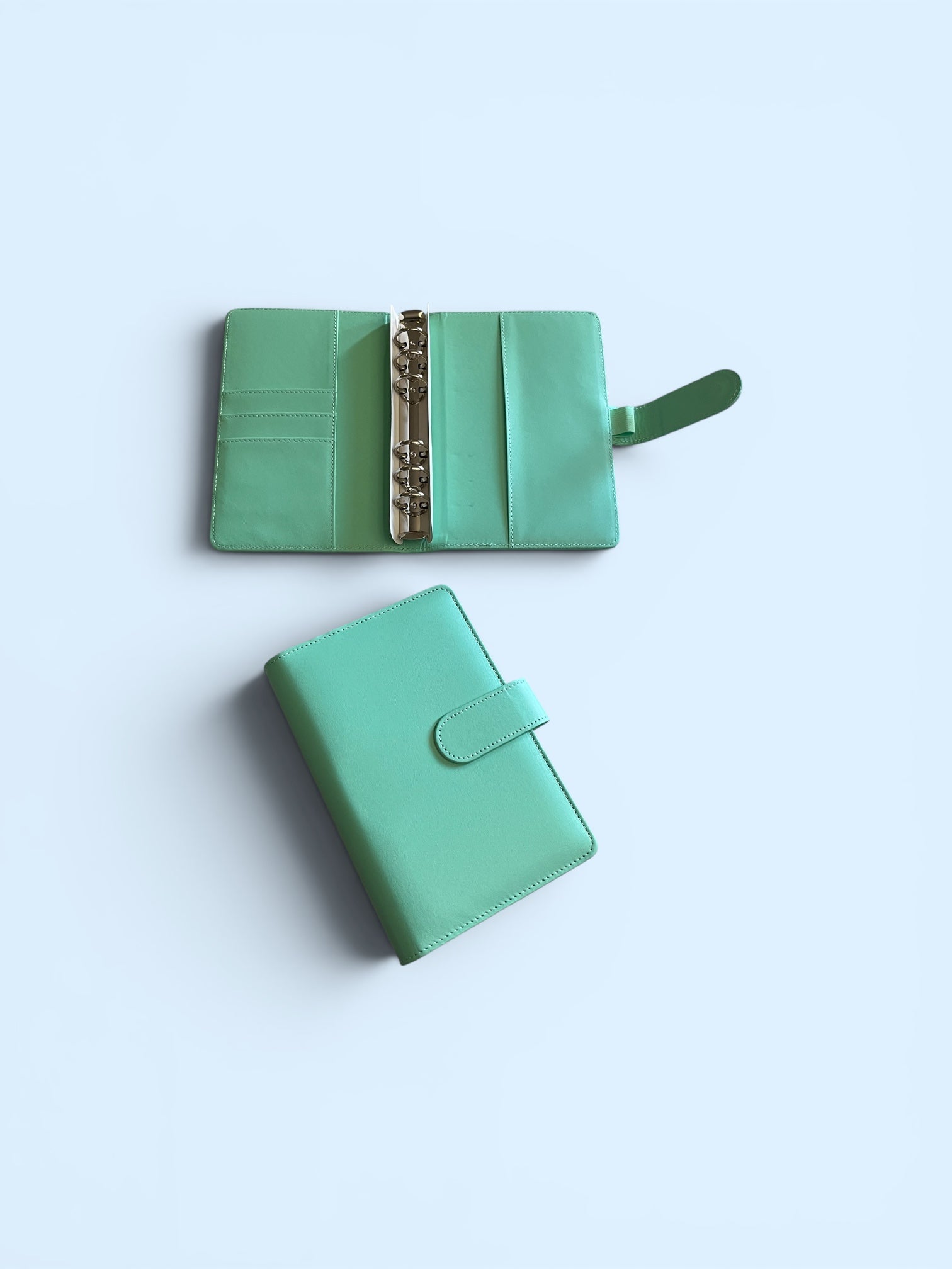 Mint Green A6 PU Leather Binders