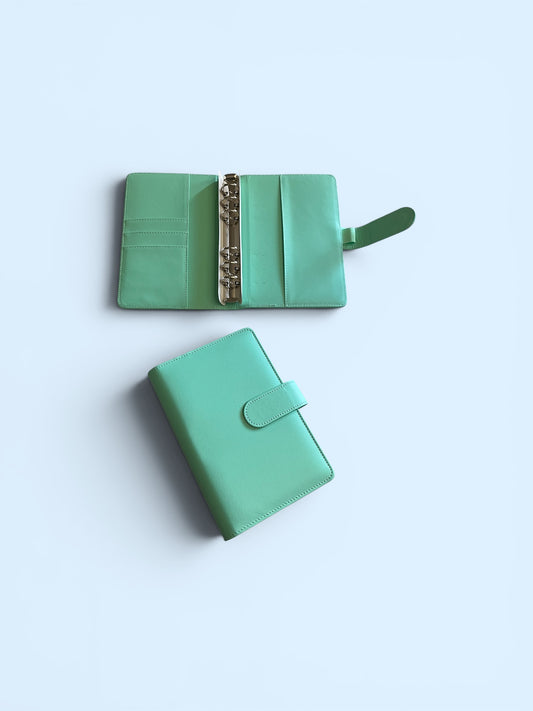 Mint Green A6 PU Leather Binders