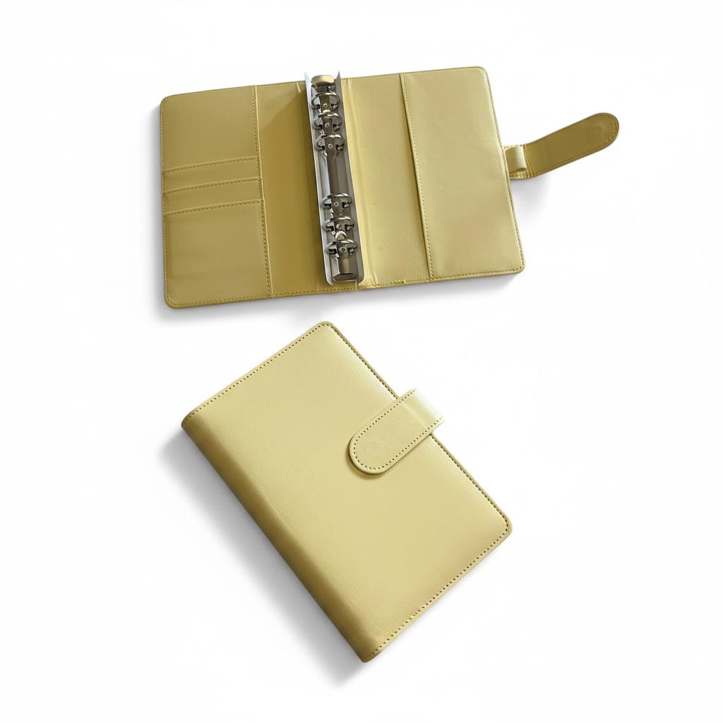 Yellow A6 PU Leather Binders