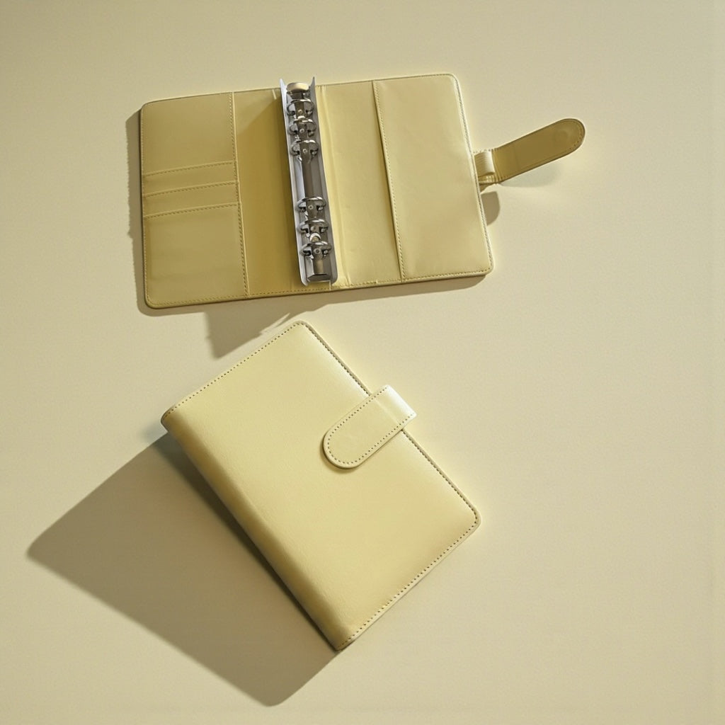 Yellow A6 PU Leather Binders