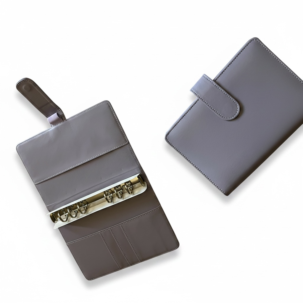 Purple A6 PU Leather Binders